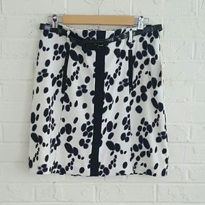 Black & white animal print Worthington skirt